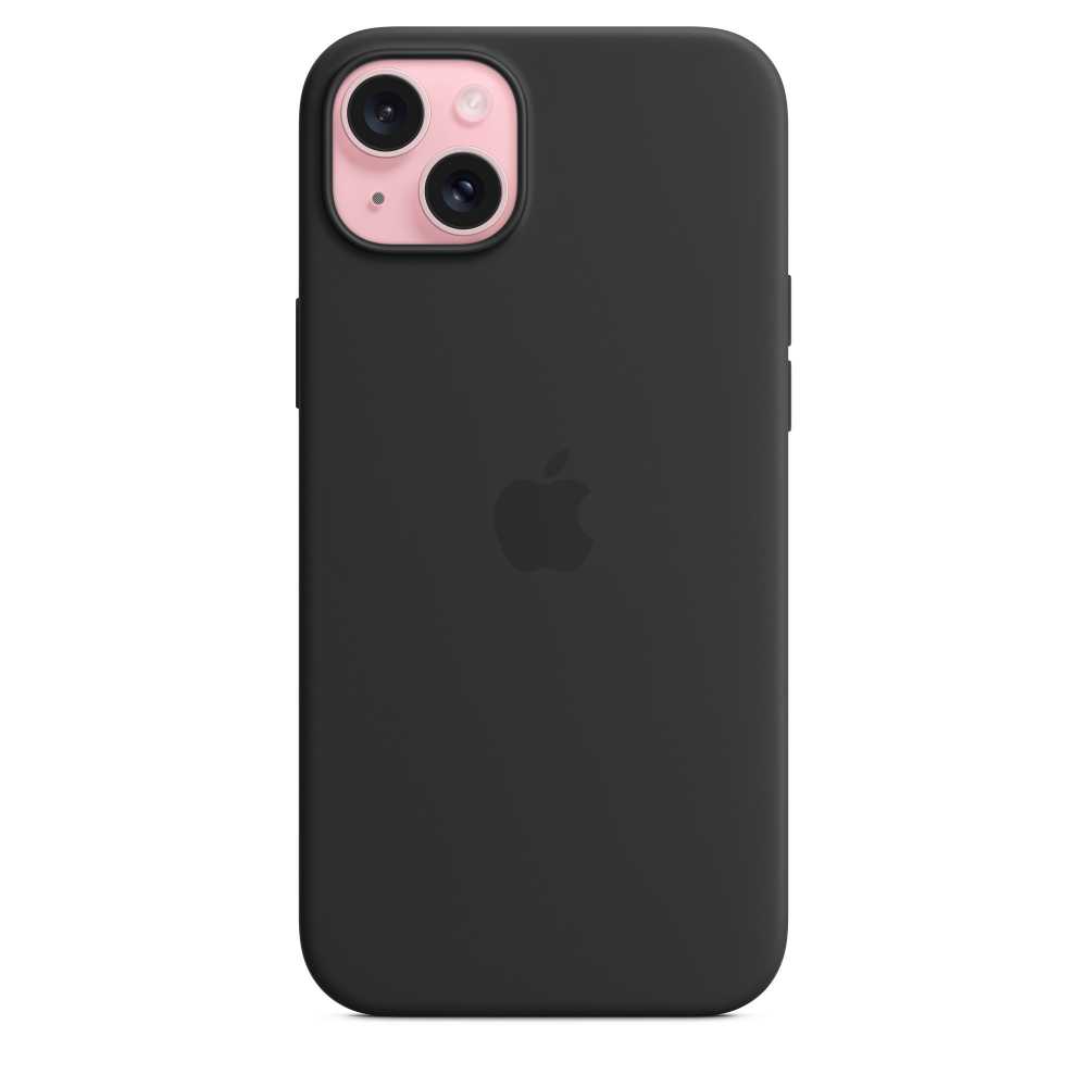 Оригинальный чехол Apple для iPhone 15 Plus Silicone Case with MagSafe MT103ZM/A black