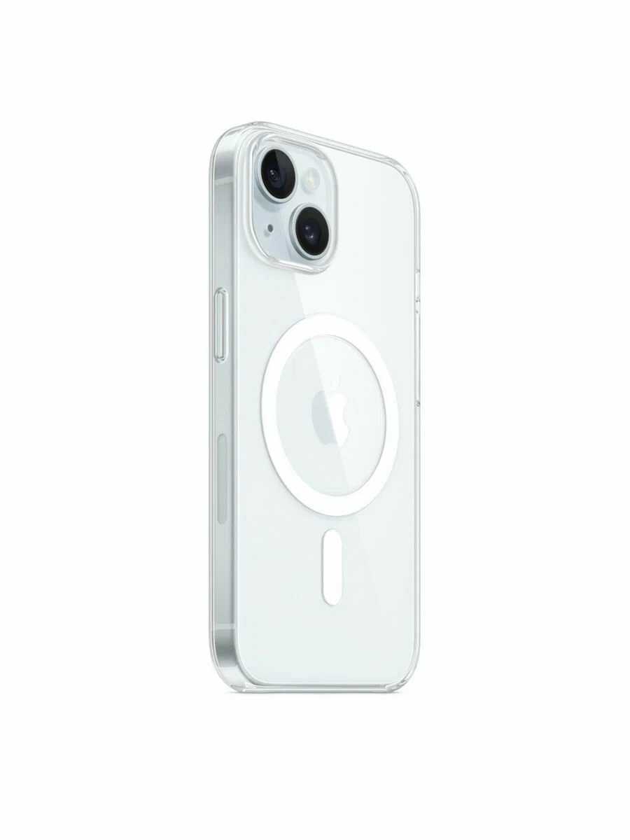Оригинальный чехол Apple для iPhone 15 Clear Case with MagSafe MT203ZM/A прозрачный