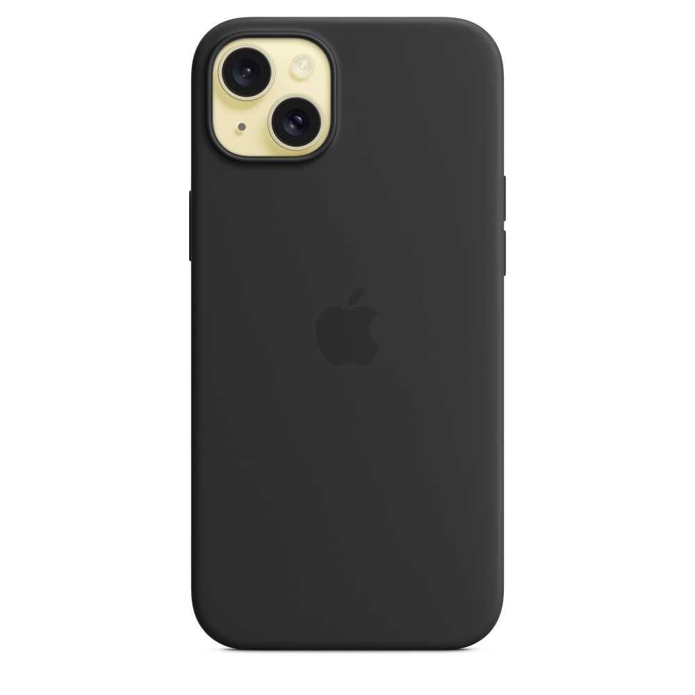 Оригинальный чехол Apple для iPhone 15 Plus Silicone Case with MagSafe MT103ZM/A black