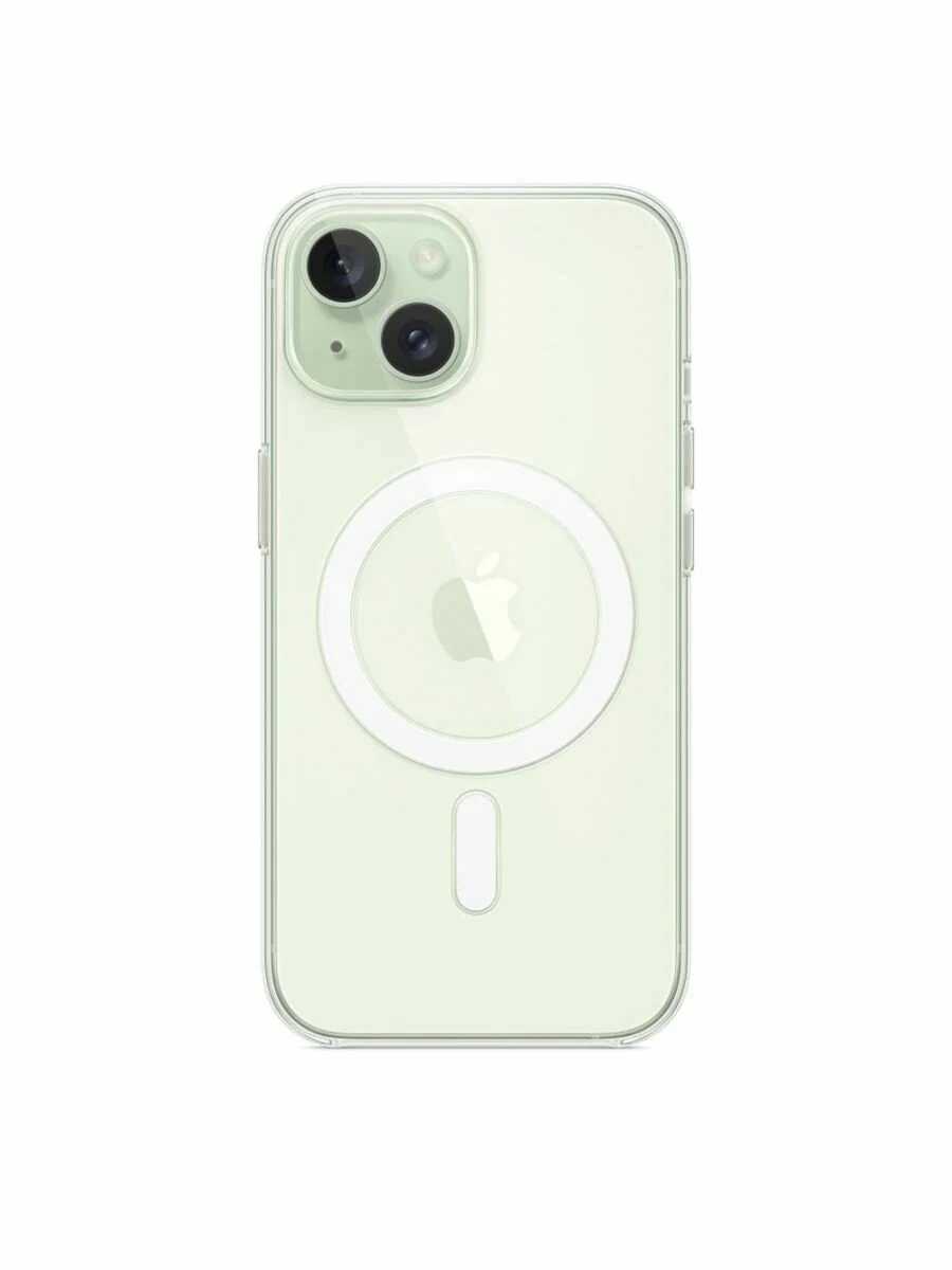 Оригинальный чехол Apple для iPhone 15 Clear Case with MagSafe MT203ZM/A прозрачный