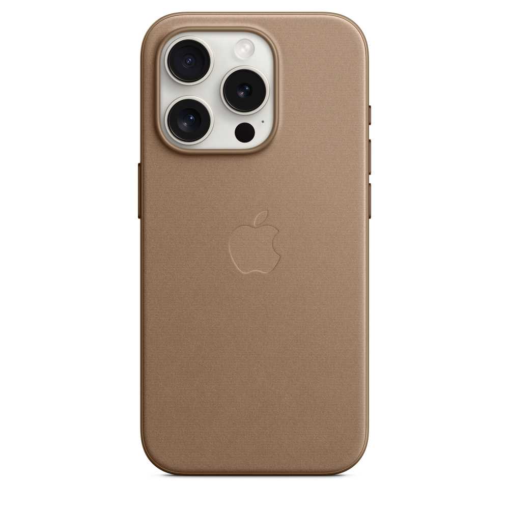 Оригинальный чехол Apple для iPhone 15 Pro FineWoven Case with MagSafe MT4J3ZM/A taupe