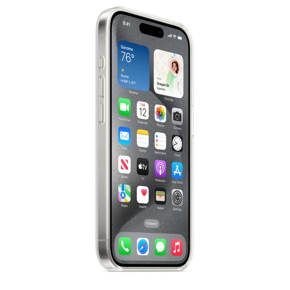 Оригинальный чехол Apple для iPhone 15 Pro Clear Case with MagSafe MT223ZM/A прозачный
