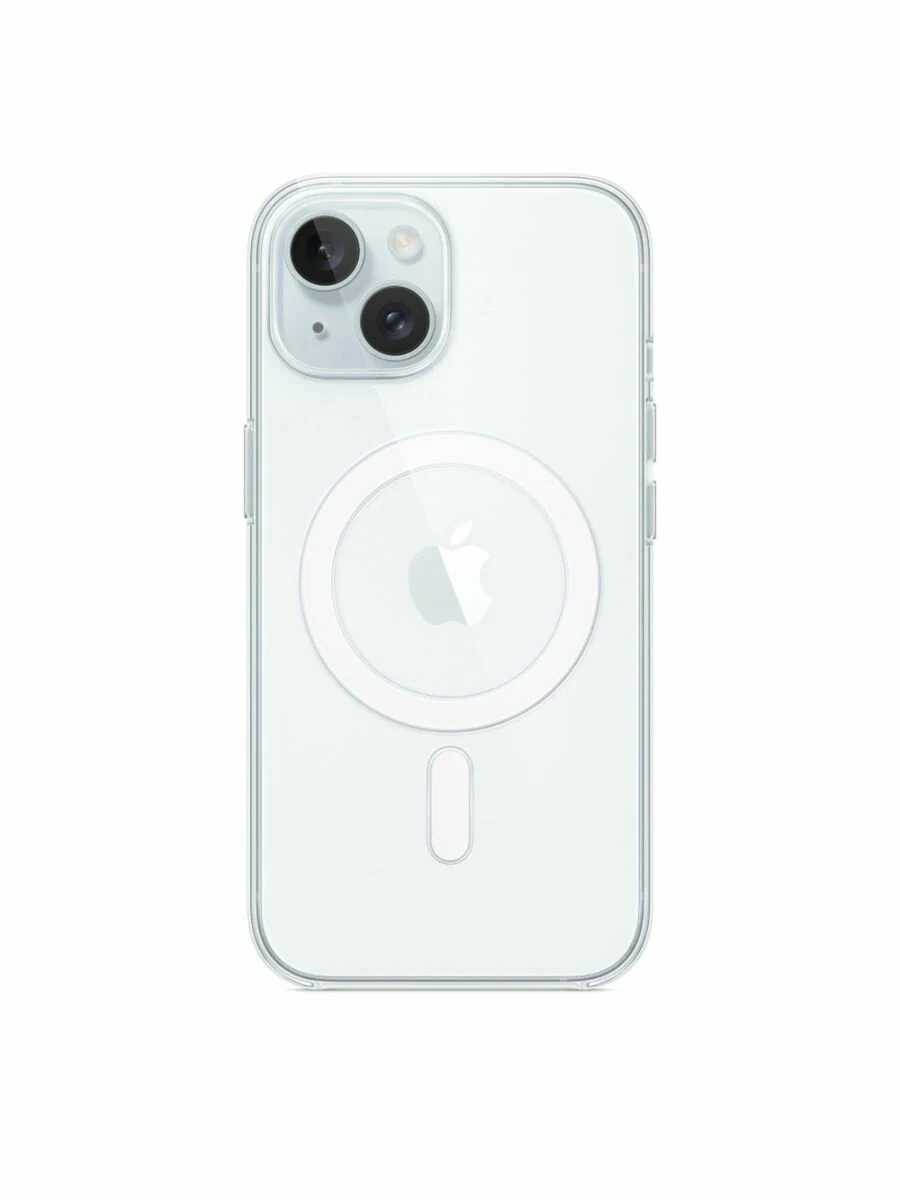 Оригинальный чехол Apple для iPhone 15 Clear Case with MagSafe MT203ZM/A прозрачный