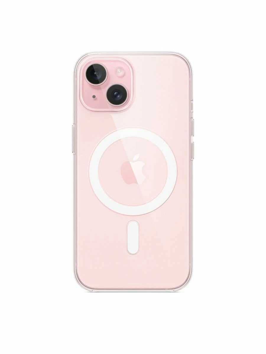 Оригинальный чехол Apple для iPhone 15 Clear Case with MagSafe MT203ZM/A прозрачный