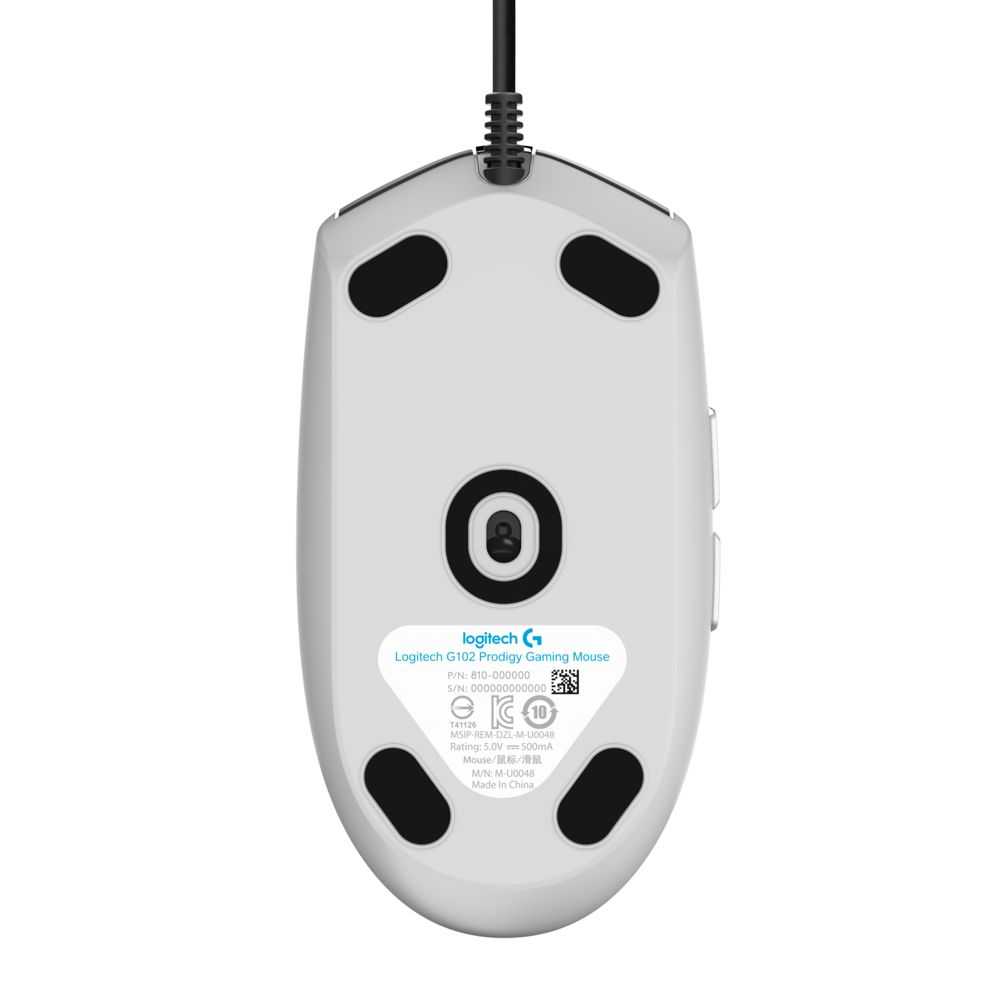 Игровая мышь LOGITECH G102 LIGHTSYNC (Белая)