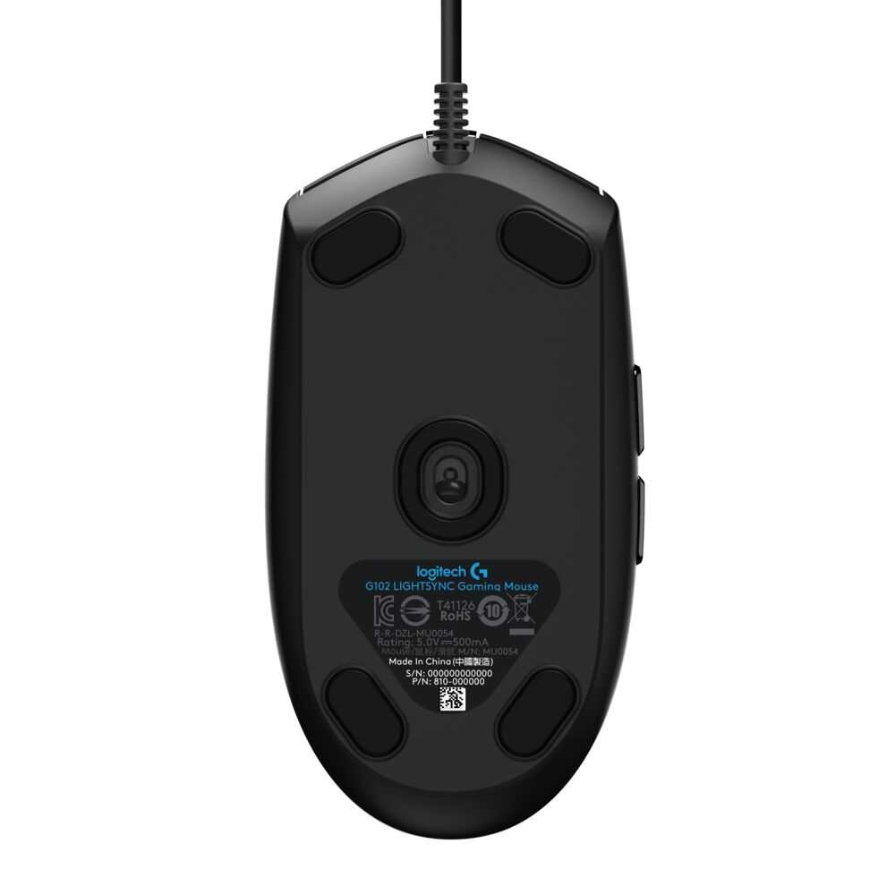 Игровая мышь LOGITECH G102 LIGHTSYNC (Черная)