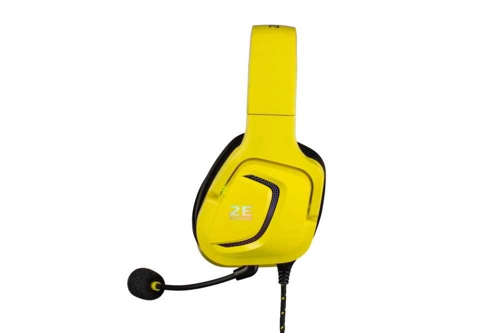 Гарнитура игровая (наушники  проводные) 2E GAMING Headset HG340 RGB USB 7.1 Yellow