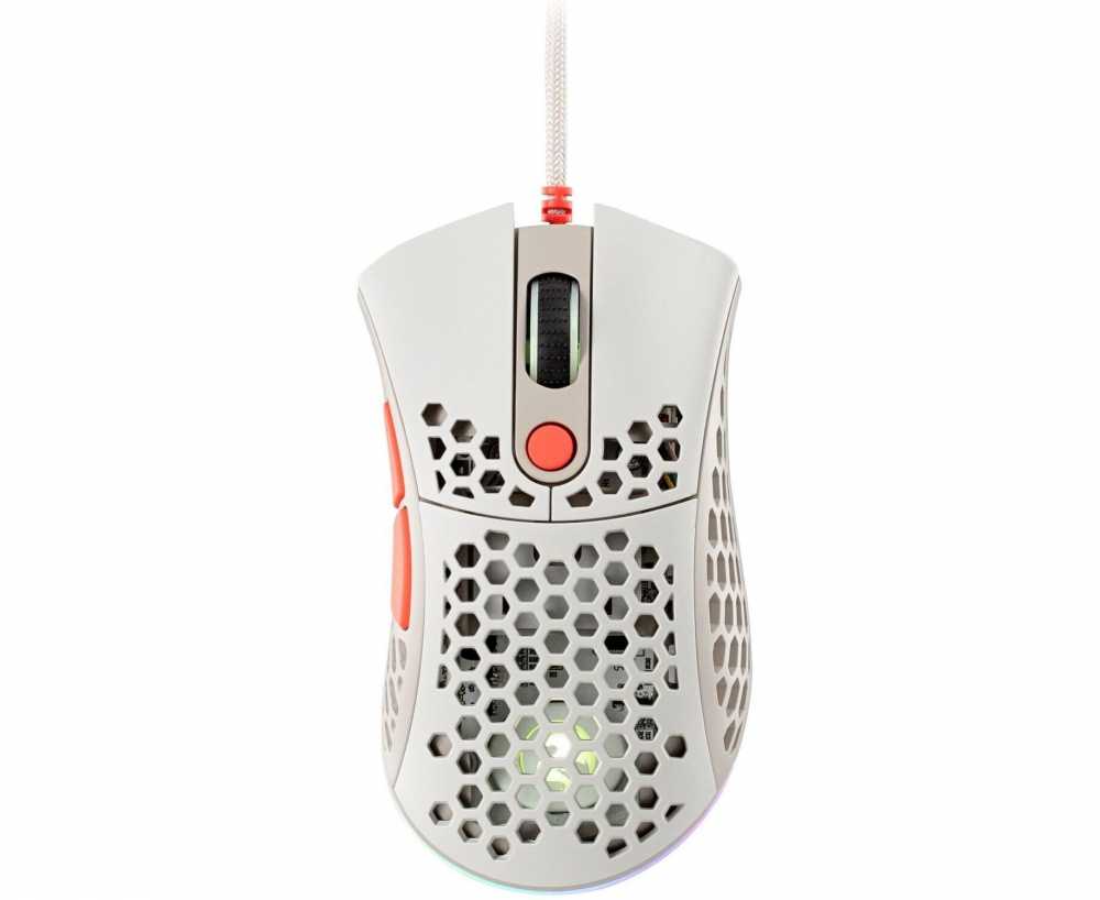 Sichqoncha o'yin uchun simsiz 2E GAMING Mouse HyperSpeed Lite WL, RGB Retro oq