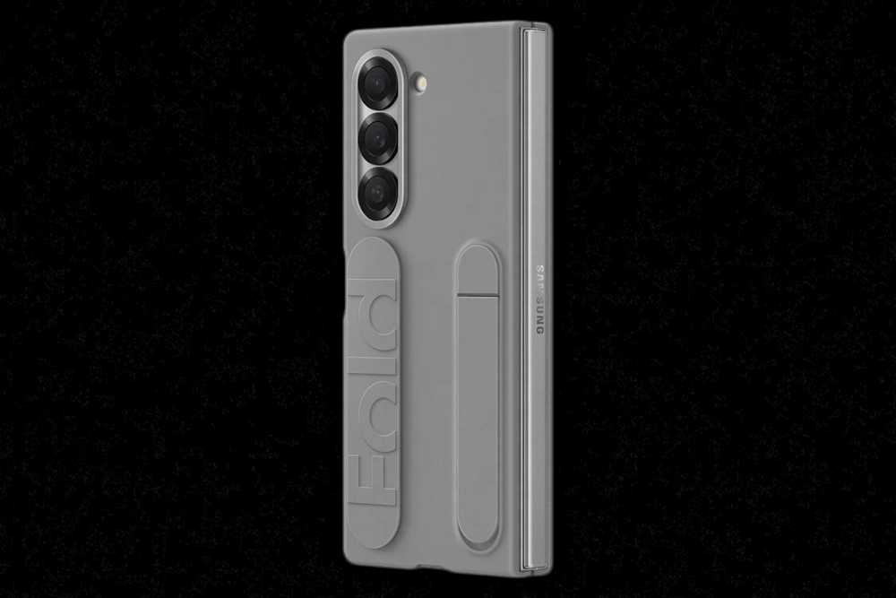 Оригинальный чехол Silicone Case для Galaxy Z Fold 6 (серый)
