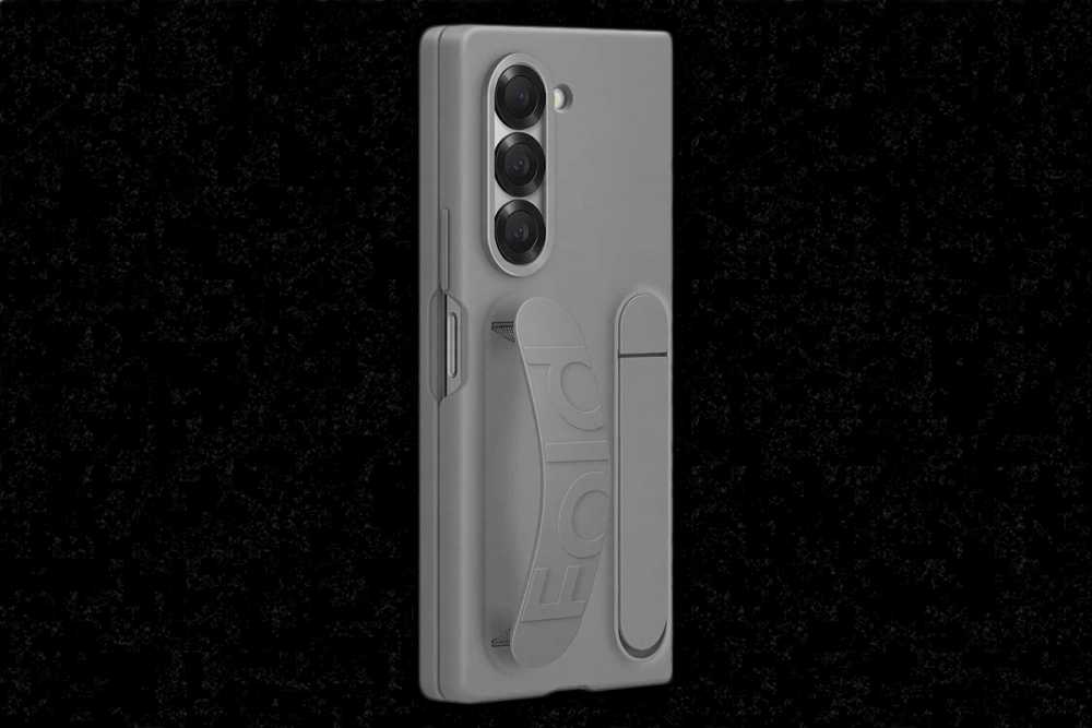 Оригинальный чехол Silicone Case для Galaxy Z Fold 6 (серый)