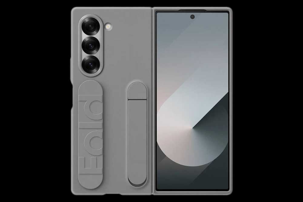 Оригинальный чехол Silicone Case для Galaxy Z Fold 6 (серый)