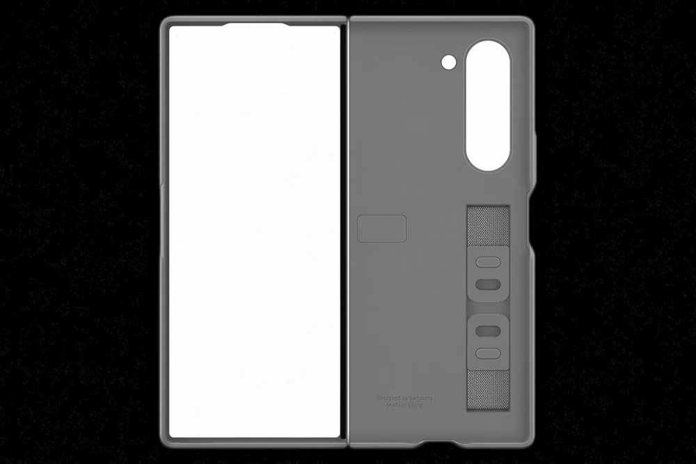 Оригинальный чехол Silicone Case для Galaxy Z Fold 6 (серый)