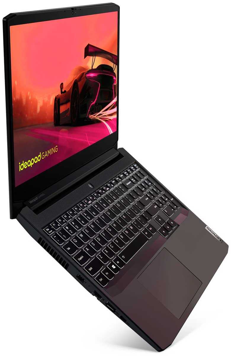 Ноутбук Lenovo IdeaPad Gaming 3 RYZEN 7 5800H DDR 16GB 512GB M2 SSD RTX3060 6GB 15.6 FHD 120Hz Black