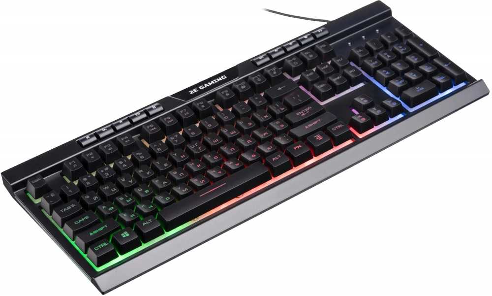 Клавиатура 2E GAMING KG300 LED USB Black UKR