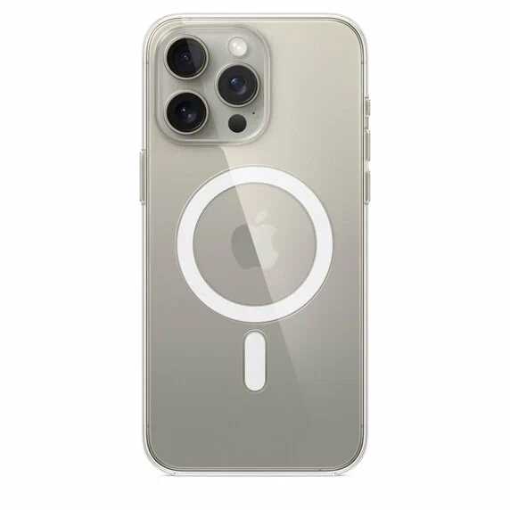 Оригинальный чехол Apple для iPhone 15 Pro Max Clear Case with MagSafe MT233ZM/A прозрачный