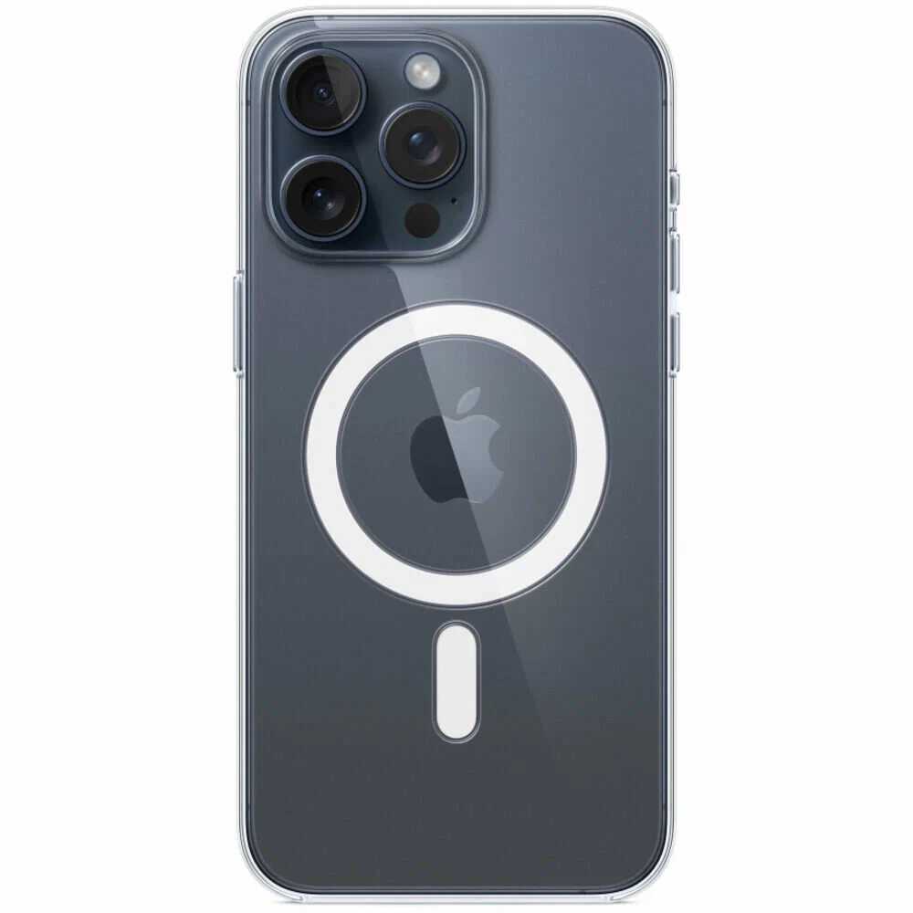 Оригинальный чехол Apple для iPhone 15 Pro Max Clear Case with MagSafe MT233ZM/A прозрачный