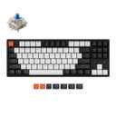 Klaviatura o'yin uchun simli Keychron C1 Wired 87 Key Gateron Switch RGB ko'k