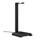 Подставка 3в1 для игровых наушников (пластиковая) 2E GAMING GST320 Headset Stand 3in1 RGB 7.1 USB Bl
