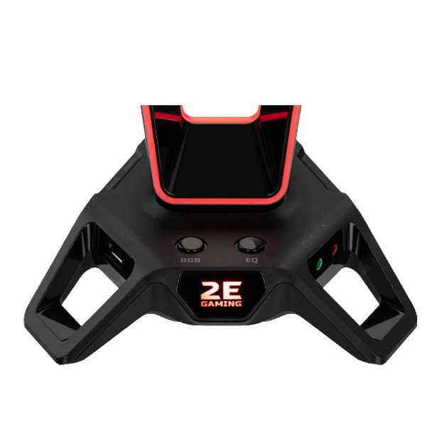 Подставка 3в1 для игровых наушников (пластиковая) 2E GAMING GST330 Headset Stand 3in1 RGB 7.1 USB Bl