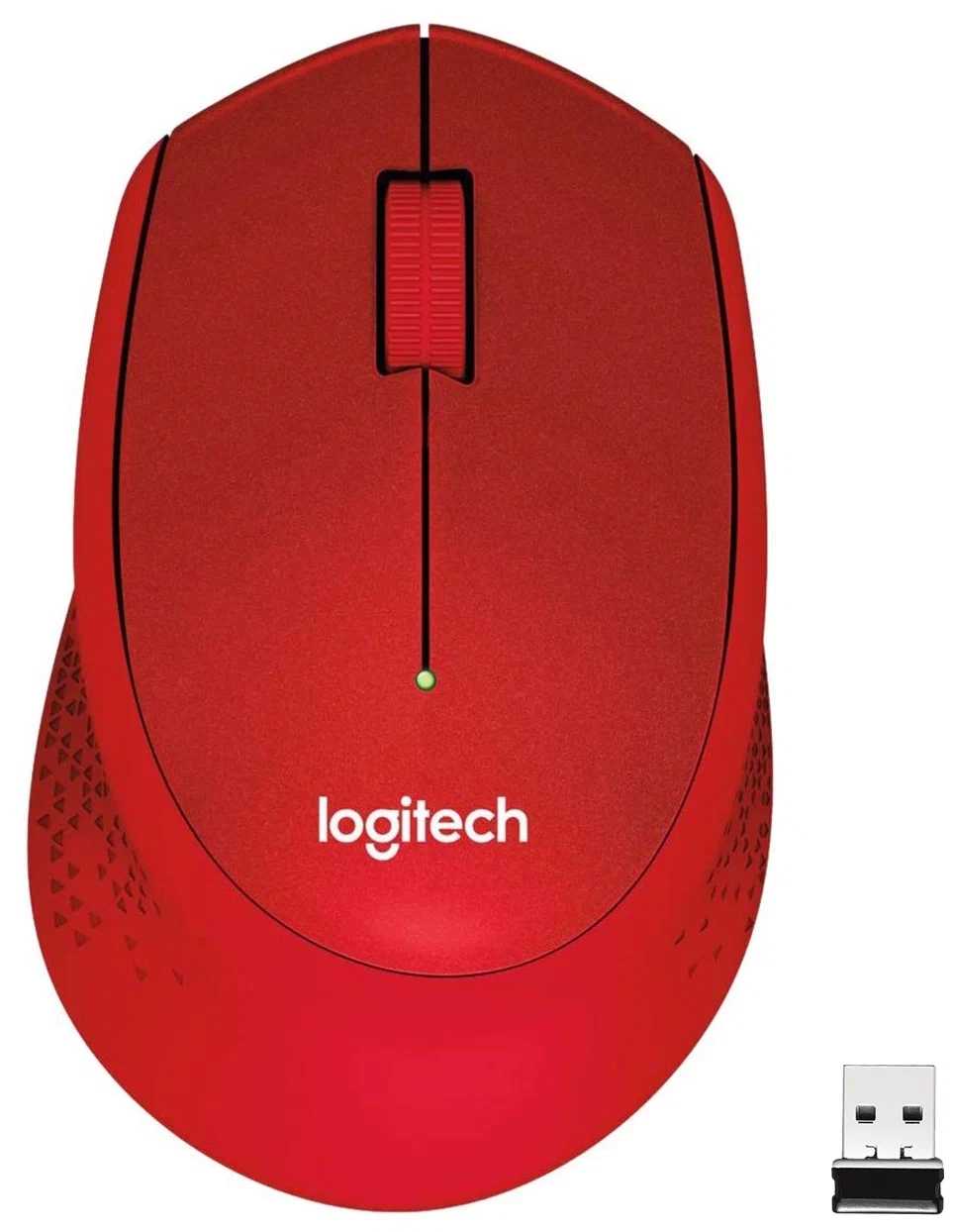 Мышь беспроводная Logitech M330 (Красный)