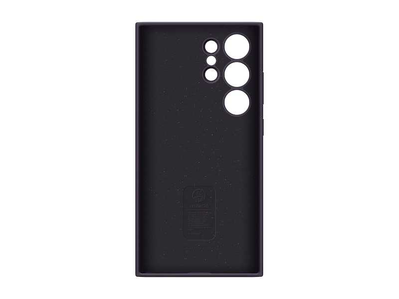 Оригинальный чехол Silicone Case для Galaxy S24 Ultra (темно-фиолетовый)