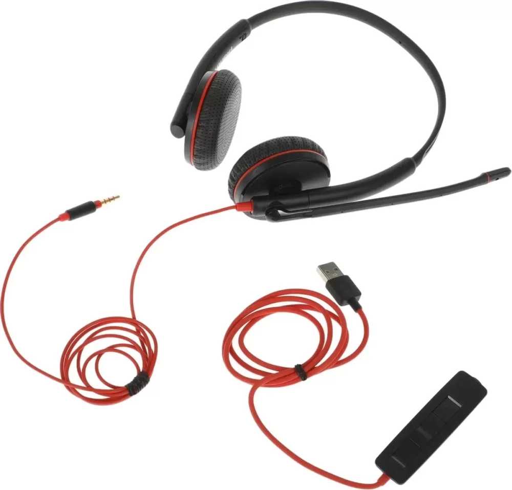 Наушники Poly Blackwire 3220 Stereo USB-A Headset (Bulk)