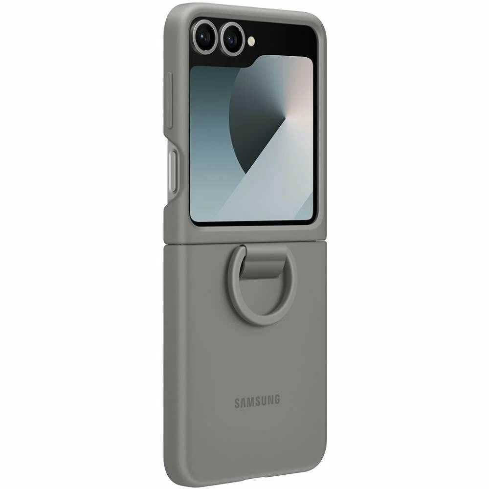 Оригинальный чехол чехол Silicone Case для Galaxy Flip 6 (серый)