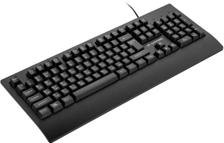 Klaviatura o'yin uchun simli 2E GAMING KG330 LED USB qora Ukr