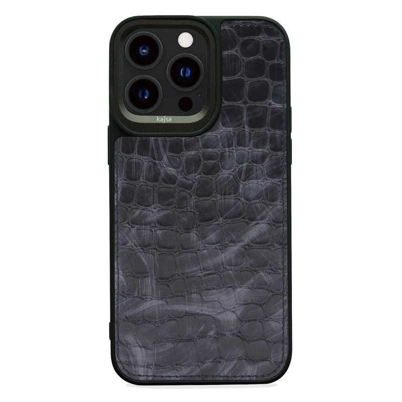 G'ilof Kajsa uchun iPhone 14 Pro (qora каменый узор)