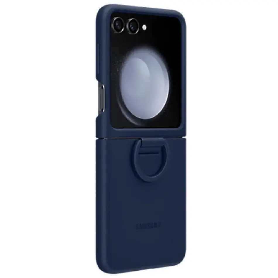 Оригинальный чехол чехол Z ring для Galaxy Flip 5 EF-PF731TNEGRU (тёмно синий)