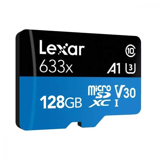 Карта памяти Lexar Micro SD 633X 128GB class 10