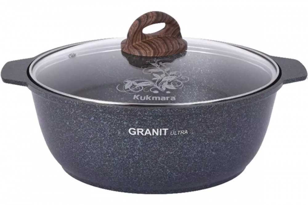 Кастрюля-жаровня Kukmara 4л Granit Ultra blue