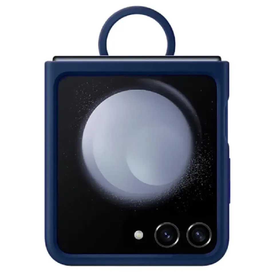 Оригинальный чехол чехол Z ring для Galaxy Flip 5 EF-PF731TNEGRU (тёмно синий)