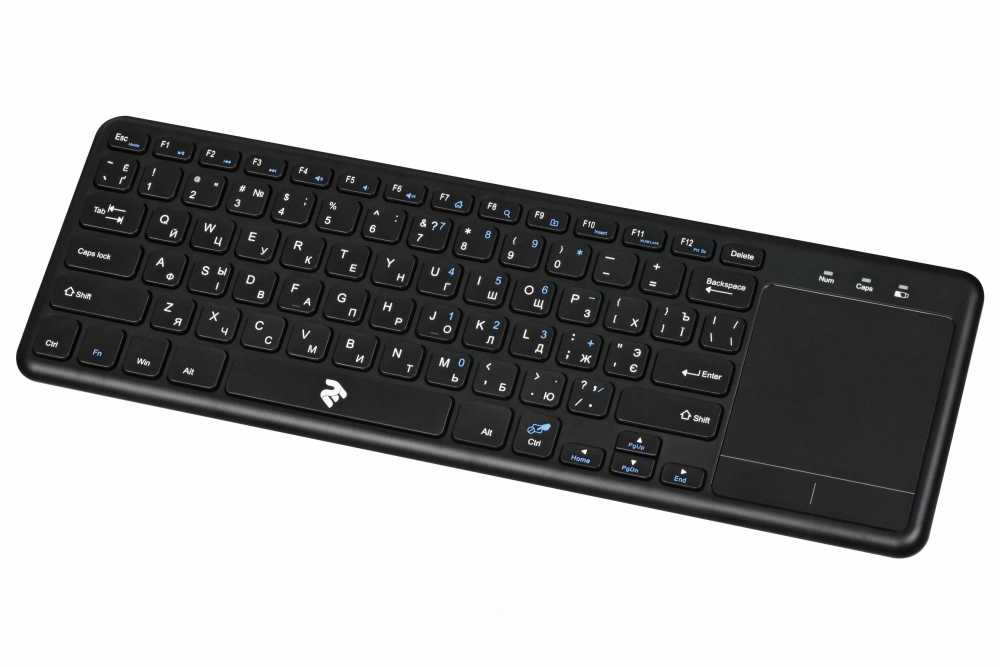 Клавиатура беспроводная с тачпадом 2E Touch keyboard KT100 BLACK