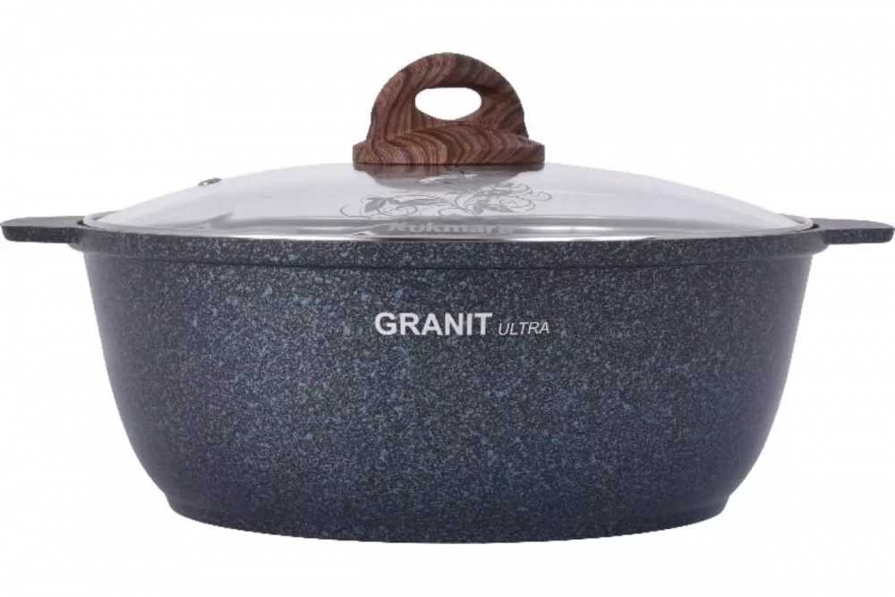 Кастрюля-жаровня Kukmara 4л Granit Ultra blue