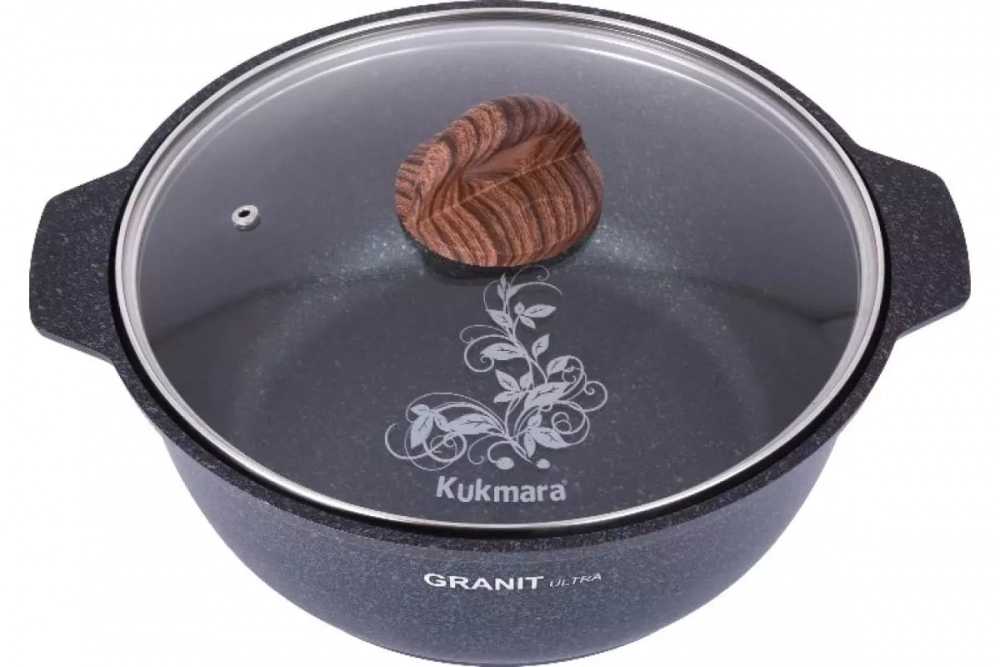 Кастрюля-жаровня Kukmara 4л Granit Ultra blue