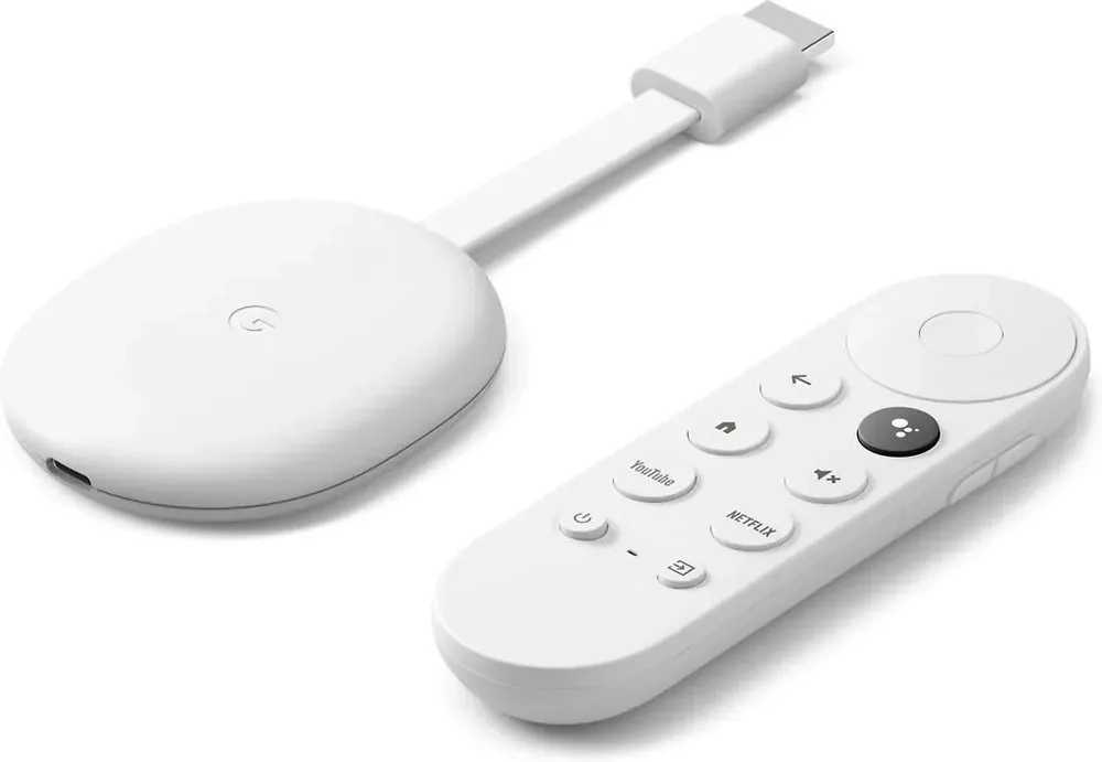 ТВ приставка Google Chromecast с пултьом