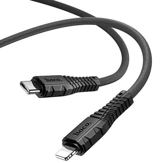 Кабель для зарядки Hoco X67 Type-C to Lightтing 20w (чёрный)