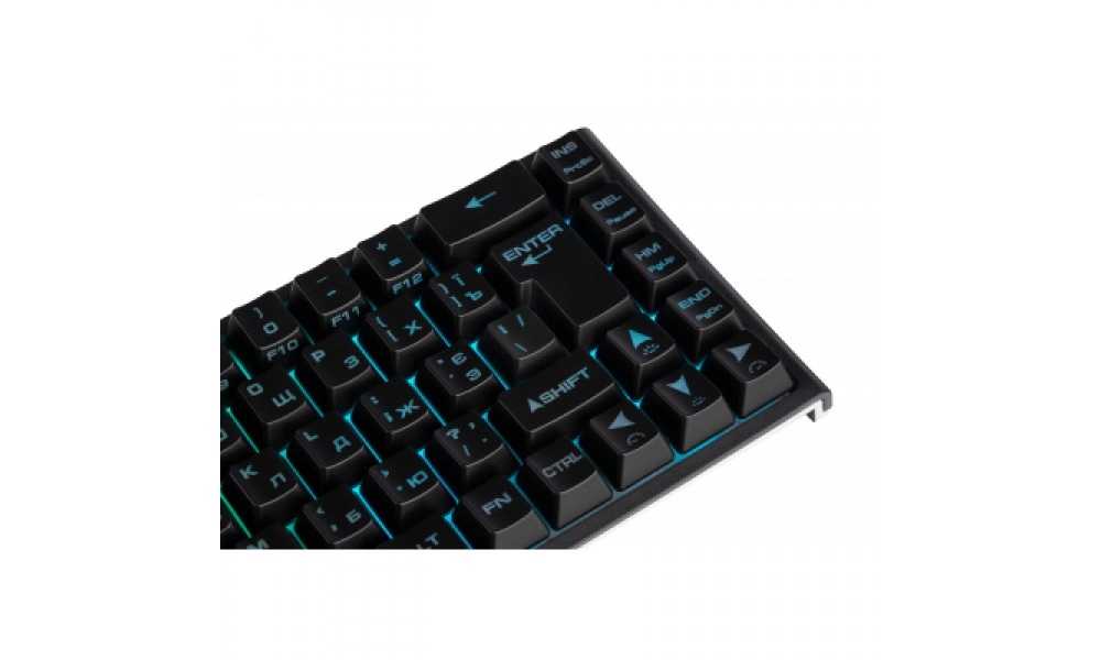 Клавиатура 2E GAMING KG350 RGB 68key USB Black UKR