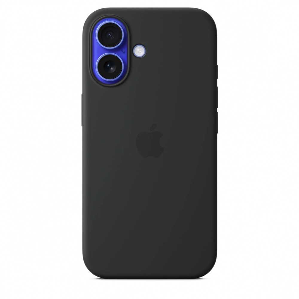 Оригинальный чехол для Iphone 16 Silicone Case with MagSafe (черный)