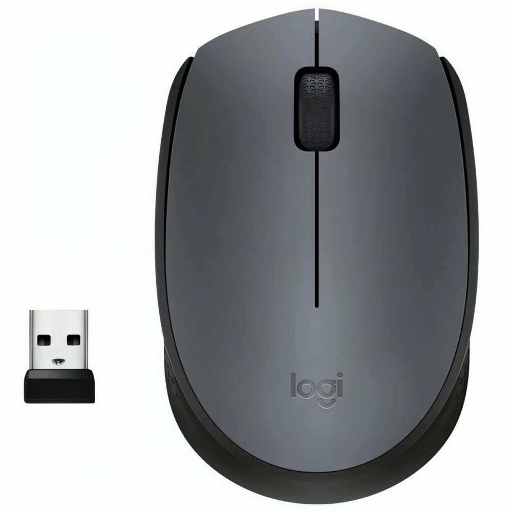 Мышь беспроводная USB Logitech M170 (Черная)