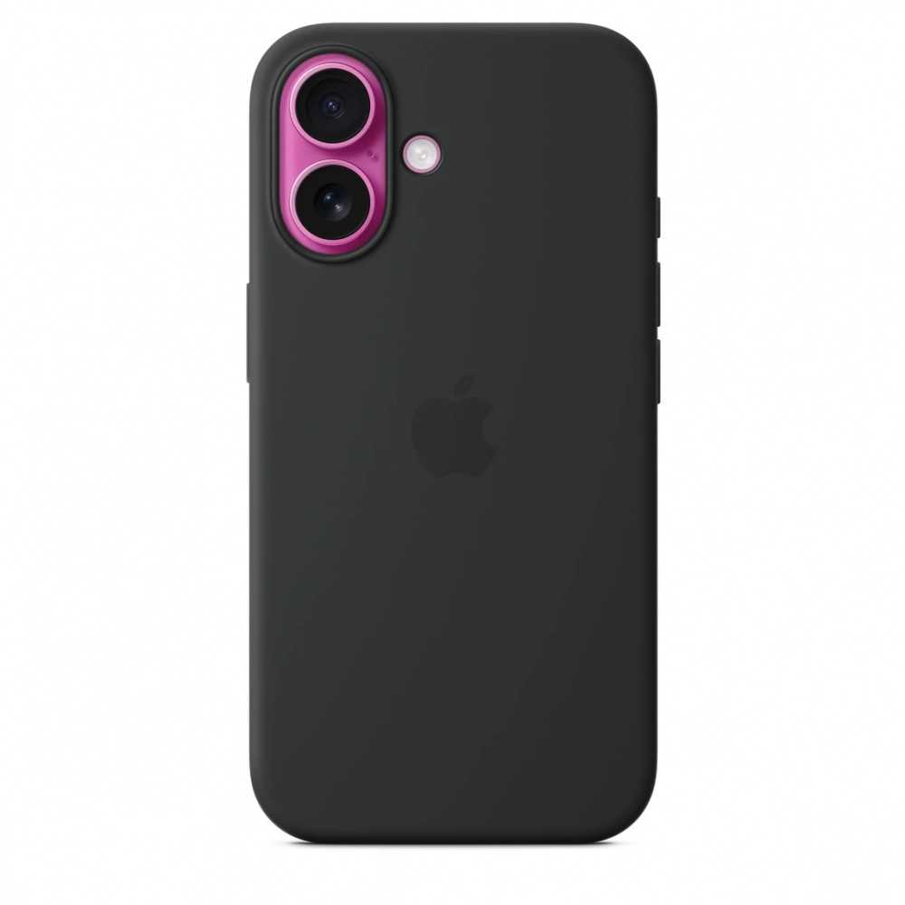 Оригинальный чехол для Iphone 16 Silicone Case with MagSafe (черный)
