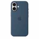 Оригинальный чехол для Iphone 16 Silicone Case with MagSafe (темно-синий)