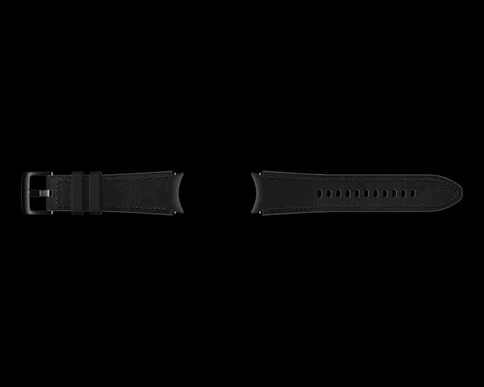 Кожаный ремешок Hybrid Leather Watch4 S/L черный (ET-SHR88SBEGRU)