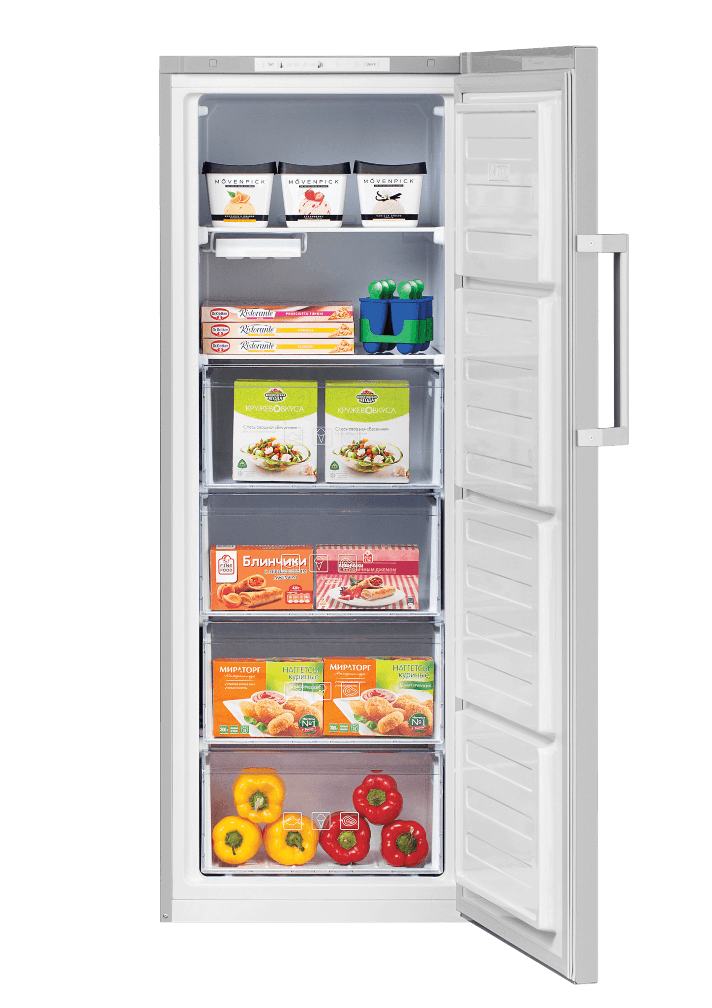 Морозильная камера Beko RFSK215T01S (белый)