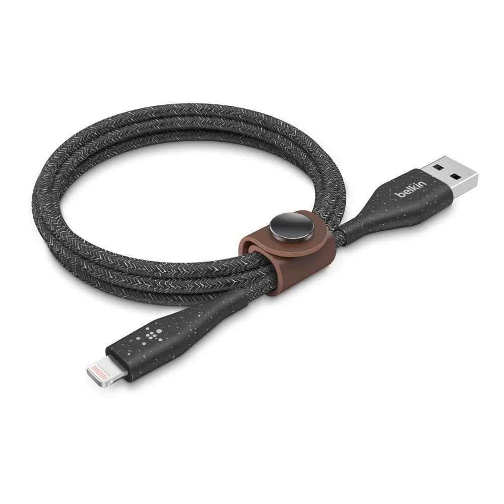 Quvvatlash kabeli Belkin Duratek Plus Lighting (F8J236bt04-BLK)