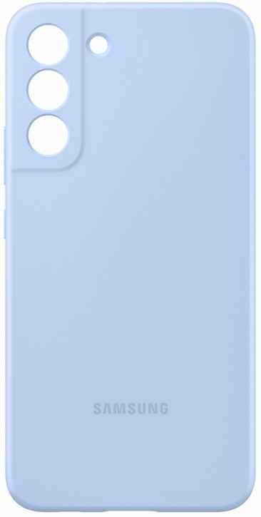 Оригинальный чехол Silicone Cover Galaxy S22+ арктический голубой