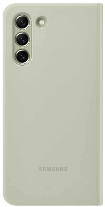 Оригинальный чехол Smart Clear View Cover для Galaxy S21 FE (оливковый)