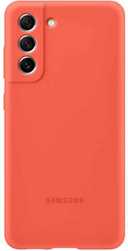 Оригинальный чехол Silicone Cover для Galaxy S21 FE (коралловый)