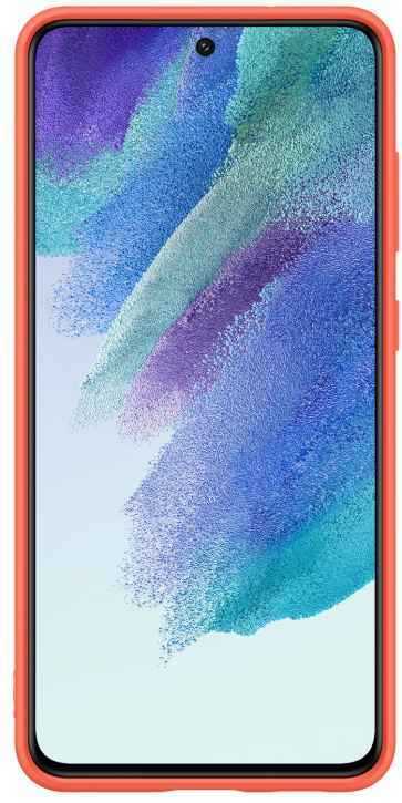 Оригинальный чехол Silicone Cover для Galaxy S21 FE (коралловый)
